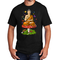 Buddha Magic Mushrooms Meditation Basic T-shirt | Artistshot