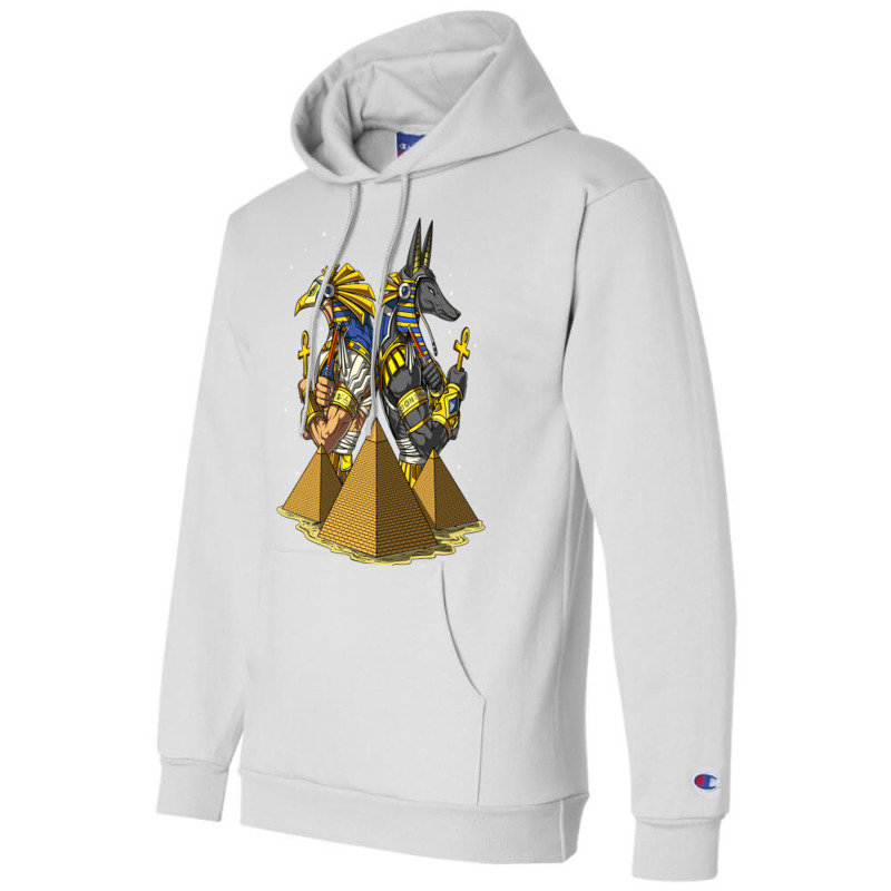 Egyptian Gods Anubis Ra Ankh Pyramids Mythology Champion Hoodie by Rob Store | Artistshot