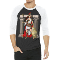 Greek Goddess Athena 3/4 Sleeve Shirt | Artistshot