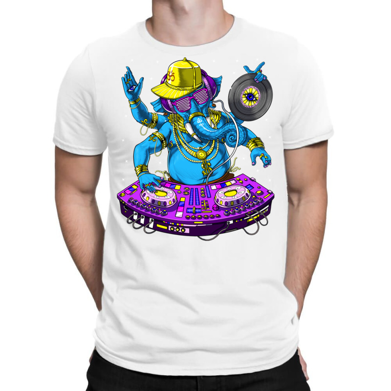 Ganesha Psychedelic Dj T-shirt | Artistshot