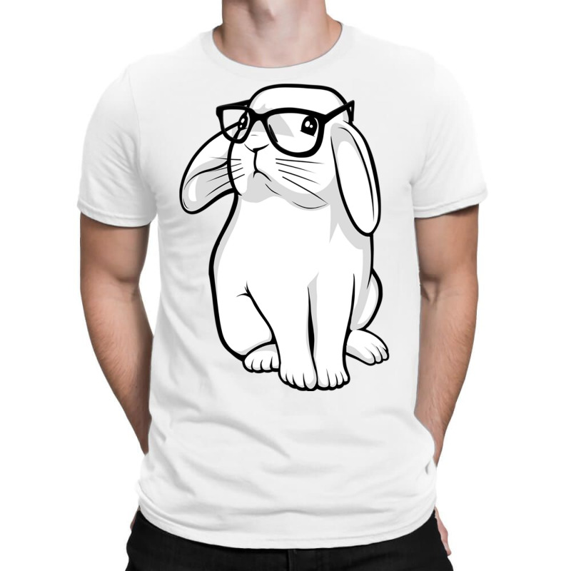 Hipster Rabbit Nerdy Bunny T-shirt | Artistshot