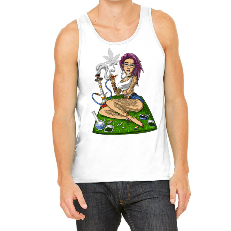 Hippie Stoner Girl Tank Top | Artistshot