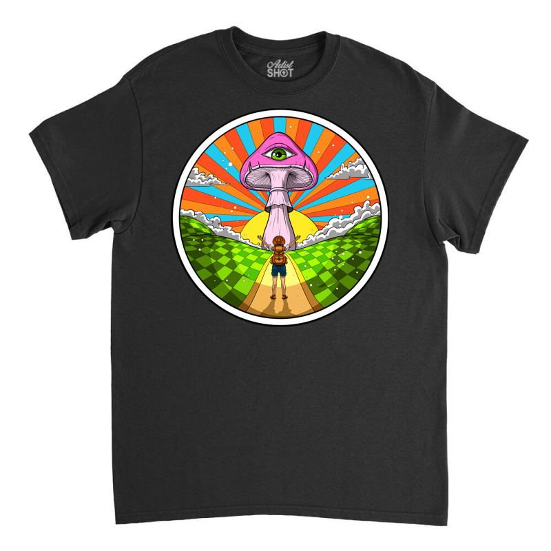 Hippie Magic Mushroom Classic T-shirt | Artistshot