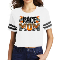 Checkered Leopard Race Mom Scorecard Crop Tee | Artistshot