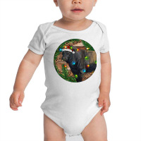 Black Angus Bull With Christmas Lights Baby Bodysuit | Artistshot