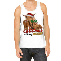 Cow And Calves Christmas With My Family Tank Top | Artistshot