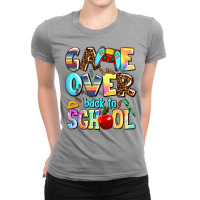 Game Over Back To School Ladies Fitted T-shirt | Artistshot