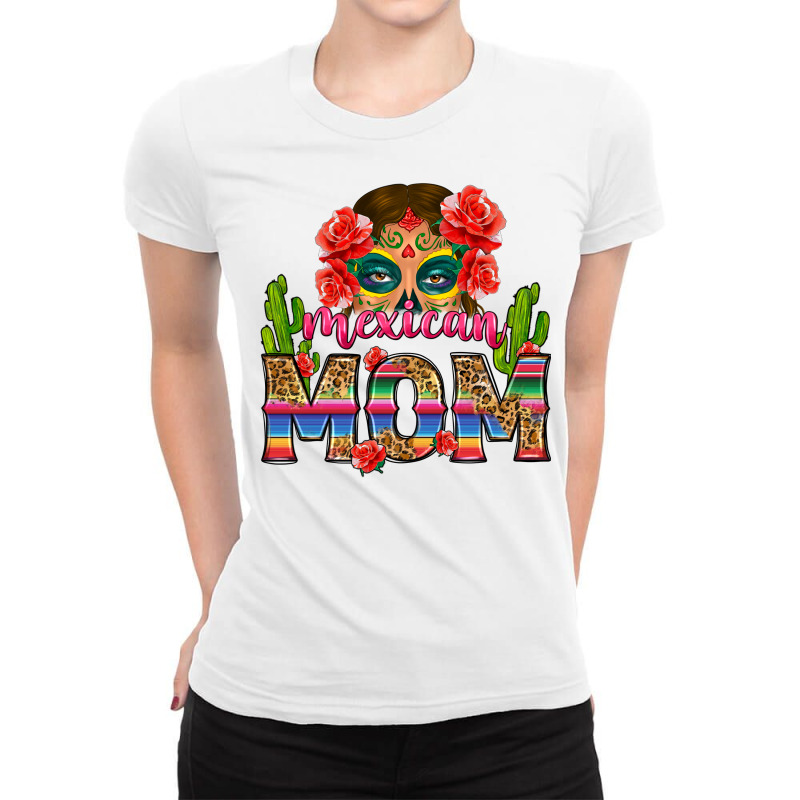 Mexican Mom Ladies Fitted T-Shirt by Neo Western | Artistshot