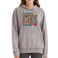 I Run On Caffeine And Kisses Mom Life Vintage Hoodie | Artistshot