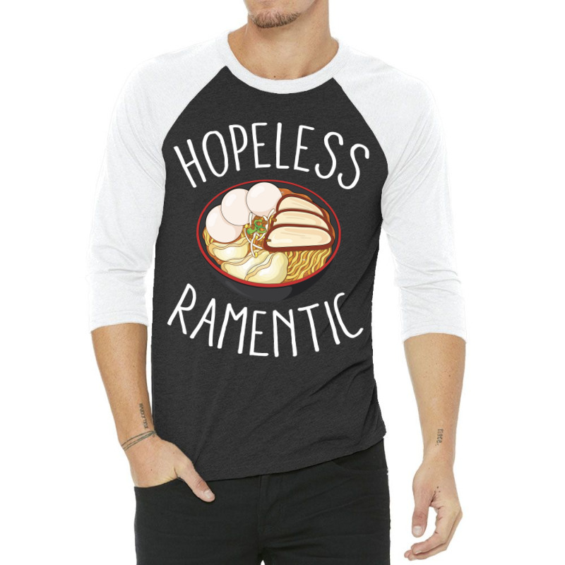 Hopeless Ramentic, Ramen 3/4 Sleeve Shirt | Artistshot