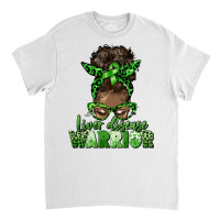 Liver Disease Warrior Afro Messy Bun Classic T-shirt | Artistshot