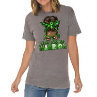 Liver Disease Warrior Afro Messy Bun Vintage T-shirt | Artistshot