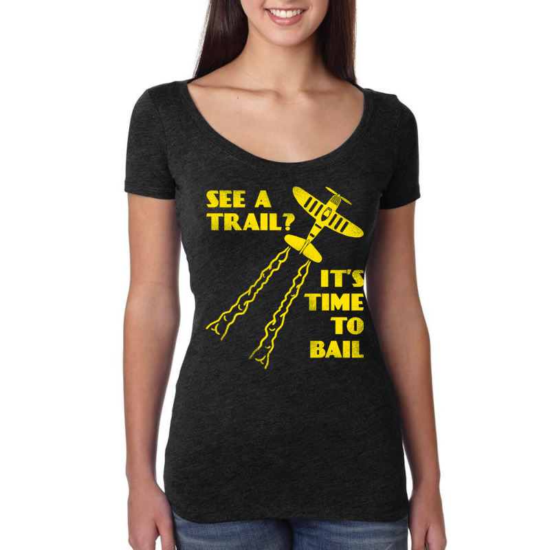 See A Trail It S Time To Bail Women's Triblend Scoop T-shirt by TomArt | Artistshot