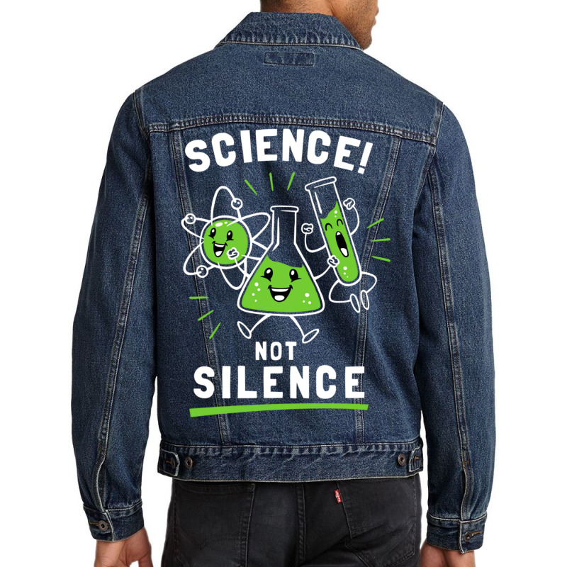 Science Not Silence Men Denim Jacket by TomArt | Artistshot