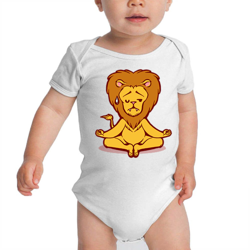 Lion Animals Meditation Zen Buddhism Baby Bodysuit by Jeorge | Artistshot