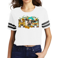 Mom With Cow Scorecard Crop Tee | Artistshot