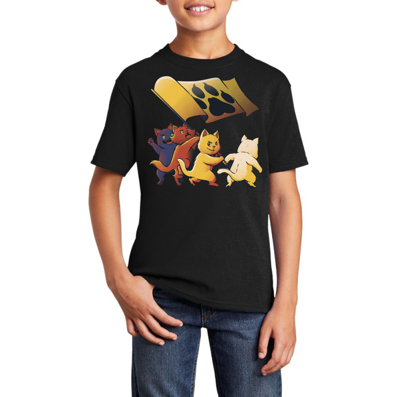 Raising The Flag On Iwo Jima Cats World Domination Basic Youth T-shirt by Jeorge | Artistshot