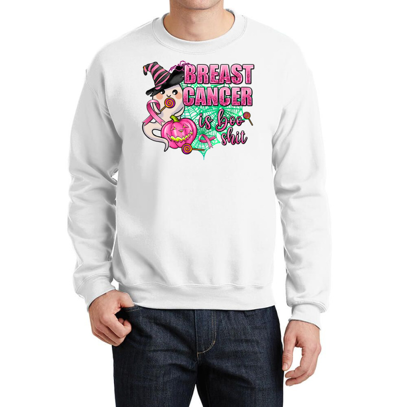 Breast Cancer Is Boo Shit Crewneck Sweatshirt | Artistshot