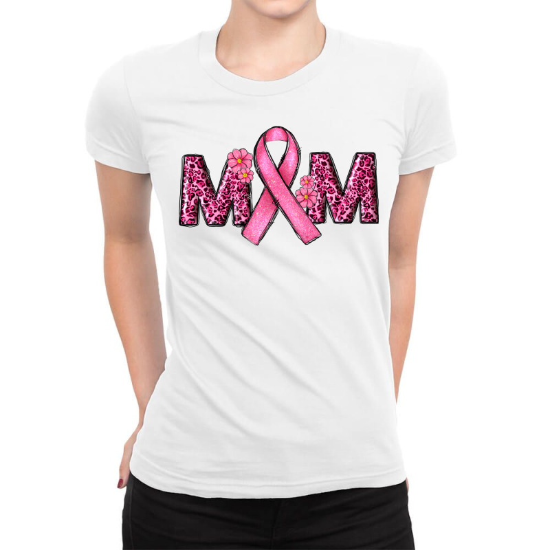 Breast Cancer Awareness Mom Ladies Fitted T-Shirt by RanaPortraitStore | Artistshot