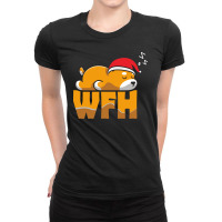 Work From Home Ladies Fitted T-shirt | Artistshot