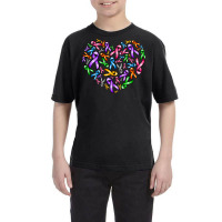 Cancer Ribbon Heart Youth Tee | Artistshot