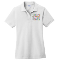 World S Okayest First Grade Teacher Gift Idea Ladies Polo Shirt | Artistshot