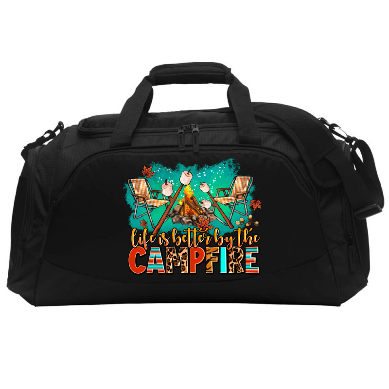 Life Is Better By The Campfire Active Duffel | Artistshot