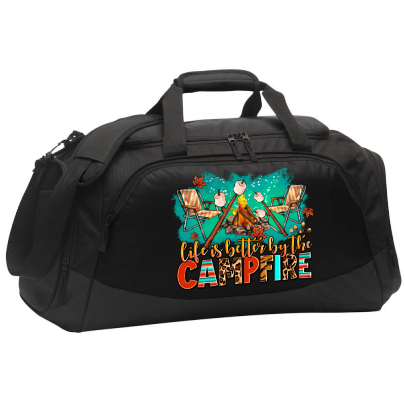 Life Is Better By The Campfire Active Duffel | Artistshot