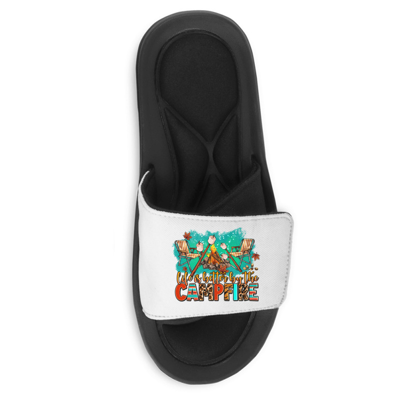 Life Is Better By The Campfire Slide Sandal | Artistshot