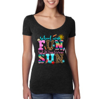 School Was  Fun But Its Time For Some  Sun Women's Triblend Scoop T-shirt | Artistshot