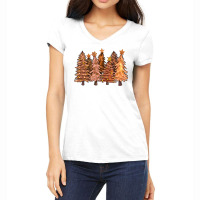 Melanin Christmas Trees With Lights Women's V-neck T-shirt | Artistshot