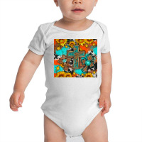 Three Cross Sunflowers And Stars Baby Bodysuit | Artistshot