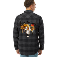 Halloween Bull Skull Flannel Shirt | Artistshot