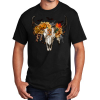 Halloween Bull Skull Basic T-shirt | Artistshot