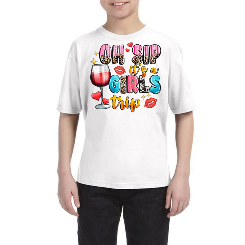 Oh Sip It's A Girl's Trip Youth Tee by Neo Western | Artistshot