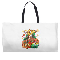 Festive Af Christmas Black Girl Sneakers Weekender Totes | Artistshot