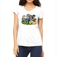 Farm Animals Truck Women's V-neck T-shirt | Artistshot