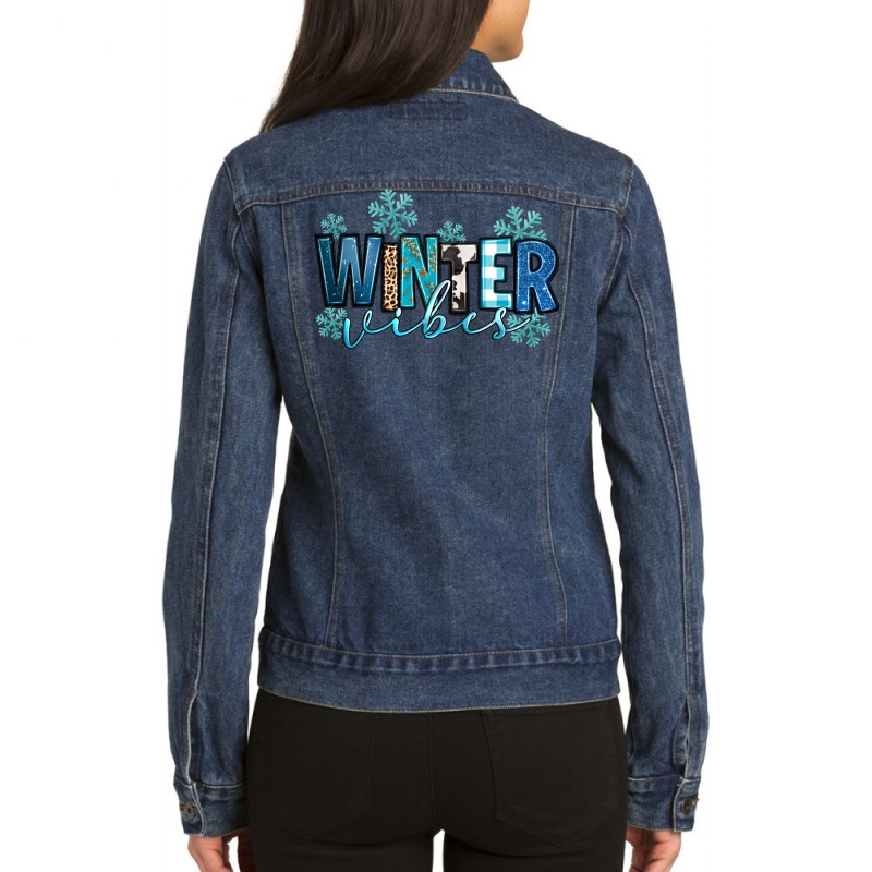 Winter Vibes Ladies Denim Jacket by Neo Western | Artistshot