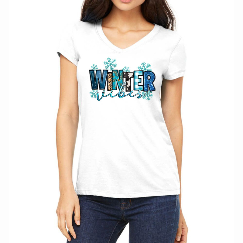 Winter Vibes Women's V-Neck T-Shirt by Neo Western | Artistshot