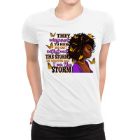 They Whispered To Her Afro Woman Ladies Fitted T-shirt | Artistshot