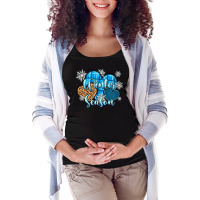 Snow Hearts Winter Season Maternity Scoop Neck T-shirt | Artistshot