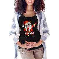 Dabbing Santa With Christmas Lights Maternity Scoop Neck T-shirt | Artistshot