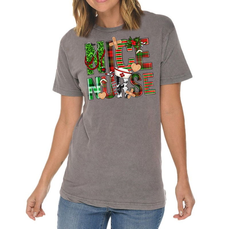 Nice Nurse Christmas Vintage T-Shirt by Neo Western | Artistshot