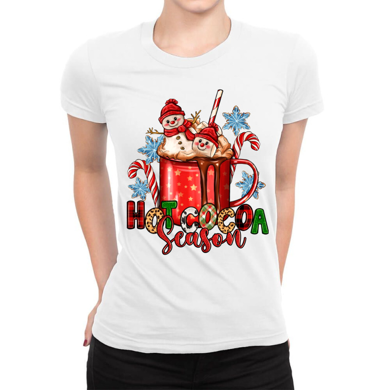 Hot Cocoa  Season Ladies Fitted T-Shirt by Zillion Design Studio | Artistshot