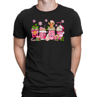 Pink Christmas Coffee Cups T-shirt | Artistshot