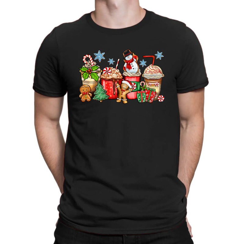 Christmas Coffee Cups T-shirt | Artistshot