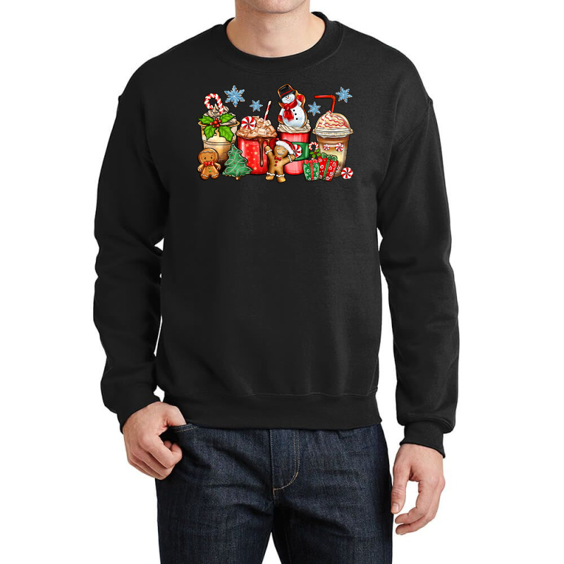 Christmas Coffee Cups Crewneck Sweatshirt | Artistshot