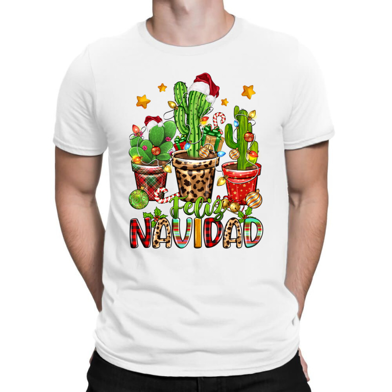 Christmas Cactus Feliz Navidad T-shirt | Artistshot