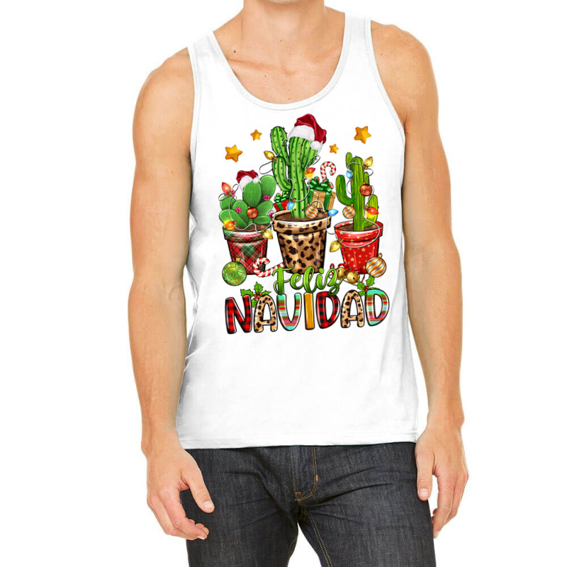 Christmas Cactus Feliz Navidad Tank Top | Artistshot