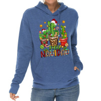 Christmas Cactus Feliz Navidad Lightweight Hoodie | Artistshot